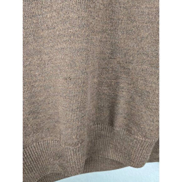 Viyella Patrick James Brown Merino Wool V-Neck Sweater Vest Size XL - Picture 5 of 6